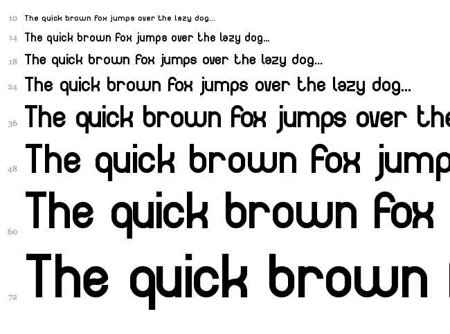 The Happy Face Smile font waterfall